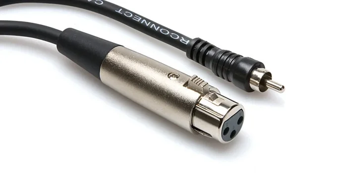 Hosa XRF-115 Cable XLR Female to RCA 15ft