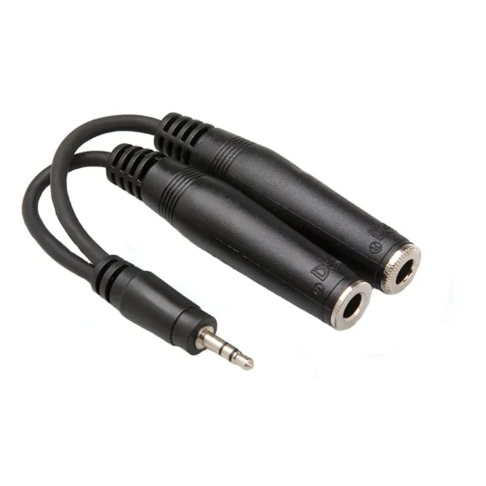 Hosa YMP-233 Y Cable 3.5mm TRS to 1/4″” TRS Female