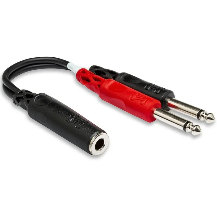 Hosa YPP-136 Y Cable 1/4″” TRS Female – 1/4″” TS