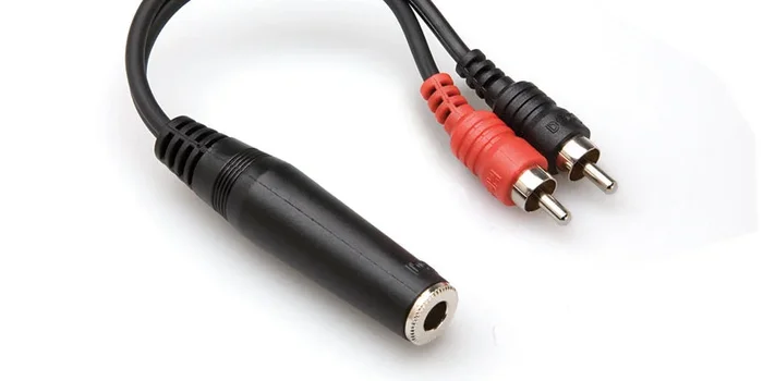 Hosa YPR-257 Y Cable 1/4″” TRS Female- RCA