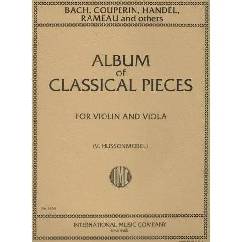 Hussonmorel: Album of 6 Classical Pieces (violin & viola)
