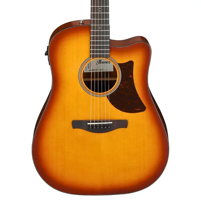 Ibanez AAD50CE Advanced Acoustic/Electric Guitar – Light Brown Sunburst Low Gloss