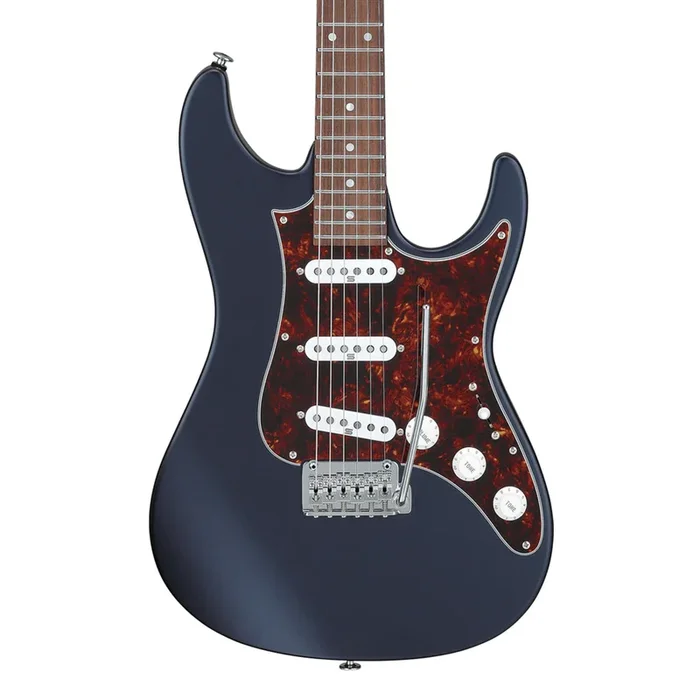 Ibanez AZ2203NT Electric Guitar with Rosewood Fretboard and Case – Dark Tide Blue Flat