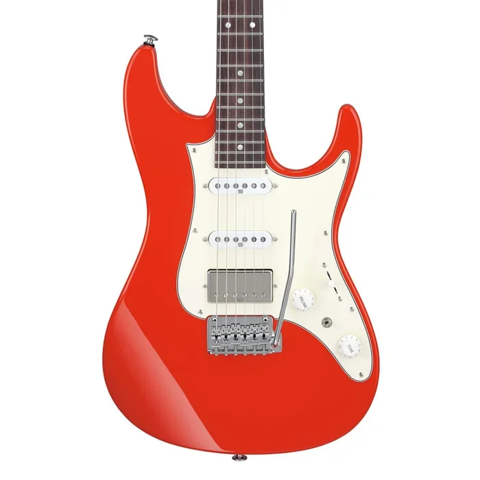 Ibanez AZ2204NW Electric Guitar with Rosewood Fretboard and Case – Vermillion Red