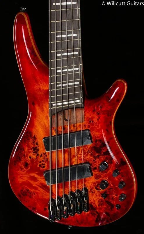 Ibanez Bass Workshop SRMS806BTT Brown Topaz Burst Bass Guitar (174)