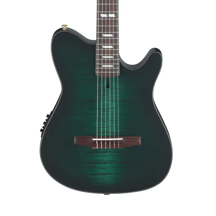Ibanez FRH20FMN Nylon String Guitar Flamed Maple – Deep Emerald Green Low Gloss