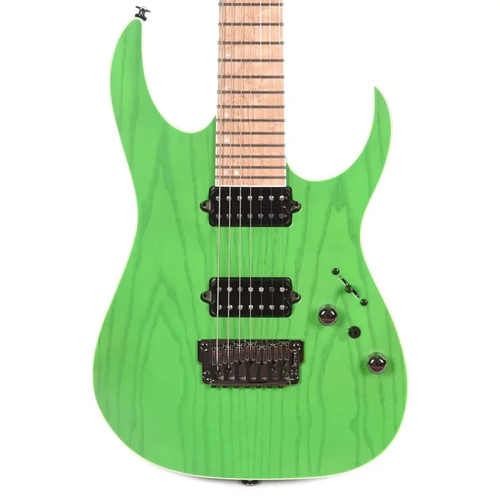 Ibanez RGR5227MFX RG Prestige 7-String Transparent Fluorescent Green w/Bare Knuckle Pickups