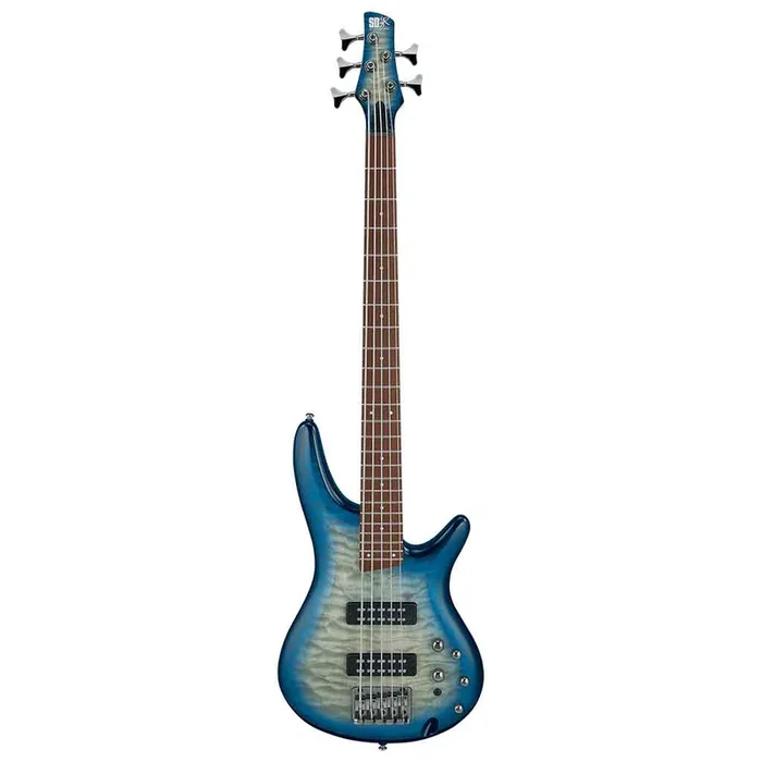 Ibanez SR405EQM 5-String Electric Bass Guitar – Stained Cosmic Blue Starburst