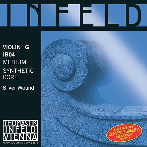 INFELD BLUE violin G string, silver-wound, medium, by Thomastik-Infeld