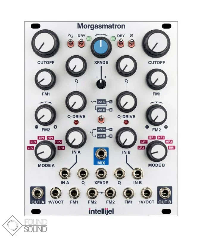 Intellijel Morgasmatron Dual Multimode Self-Oscillating VCF and Crossfader