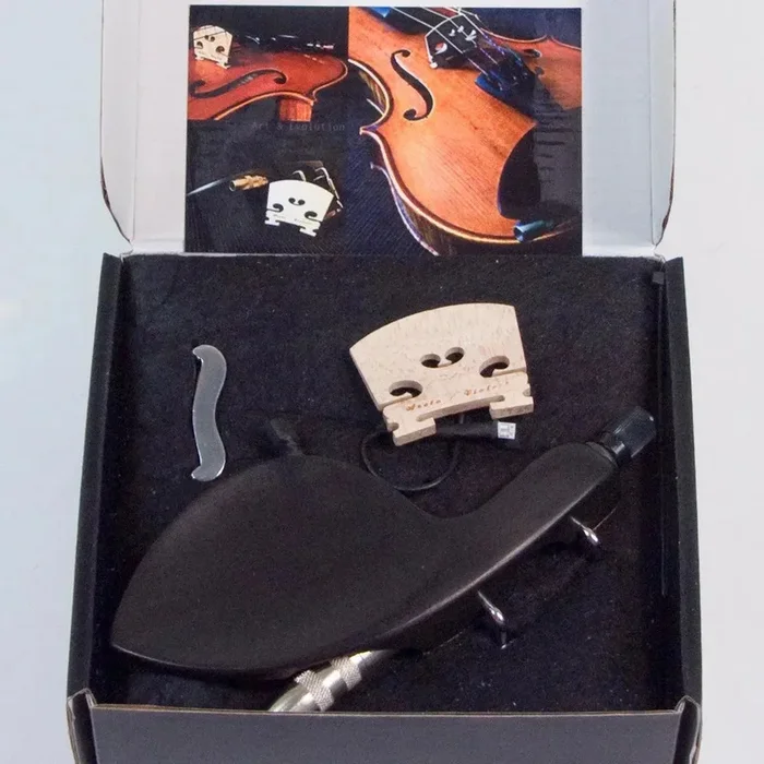 ISI Aceto/Violect Deluxe Pickup pour violon avec contrôle du volume et jack 1/4″ dans la mentonnière