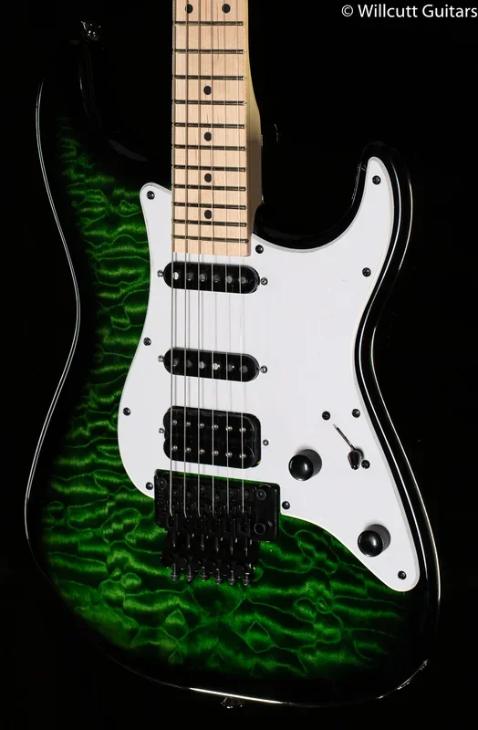 Jackson X Series Signature Adrian Smith SDXQM Maple Fingerboard Transparent Green (237)
