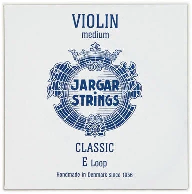 Jargar Violin E String – Medium Gauge – Loop (Plain Steel)