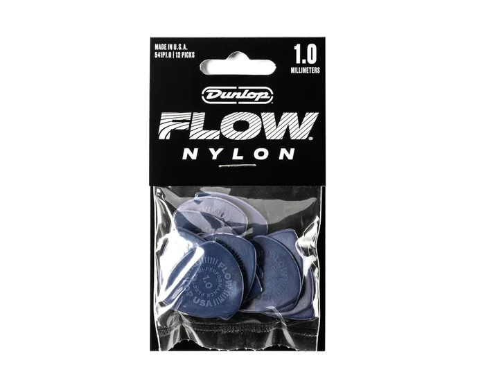 Jim Dunlop 1.0mm Nylon FLOW Player’s Pack – 12 Pack
