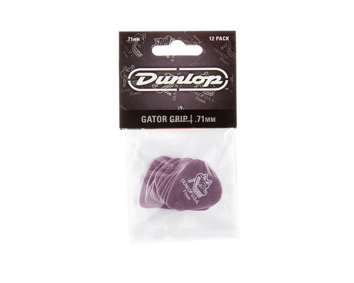 Jim Dunlop .71mm Gator Grip Picks (pack of 12)