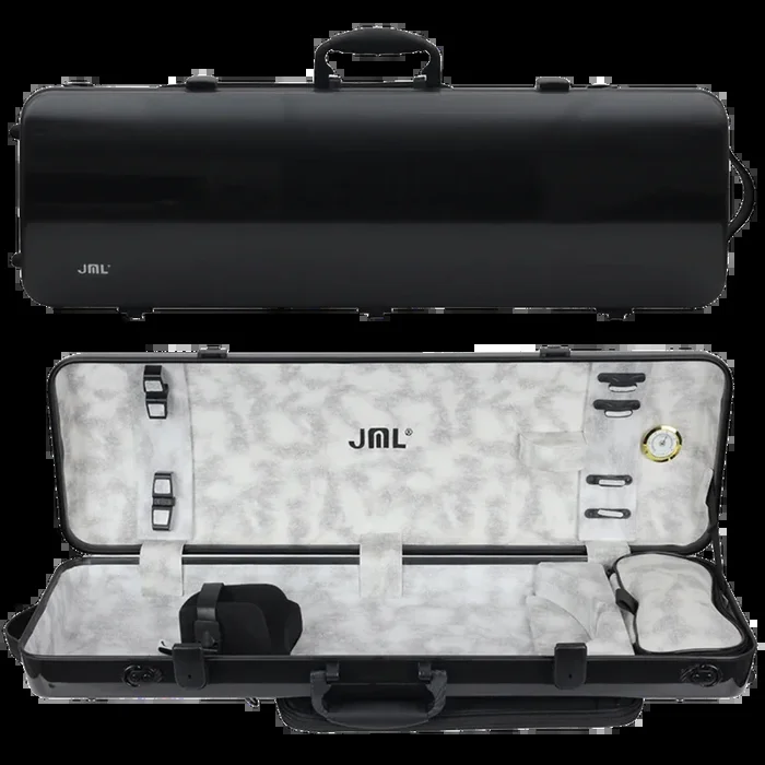 JML Carbon Fibre 1.8 Oblong Violin Case Black 4/4
