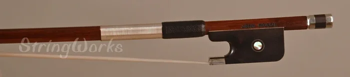 John Brasil Viola Bow – Nickel Mounted
