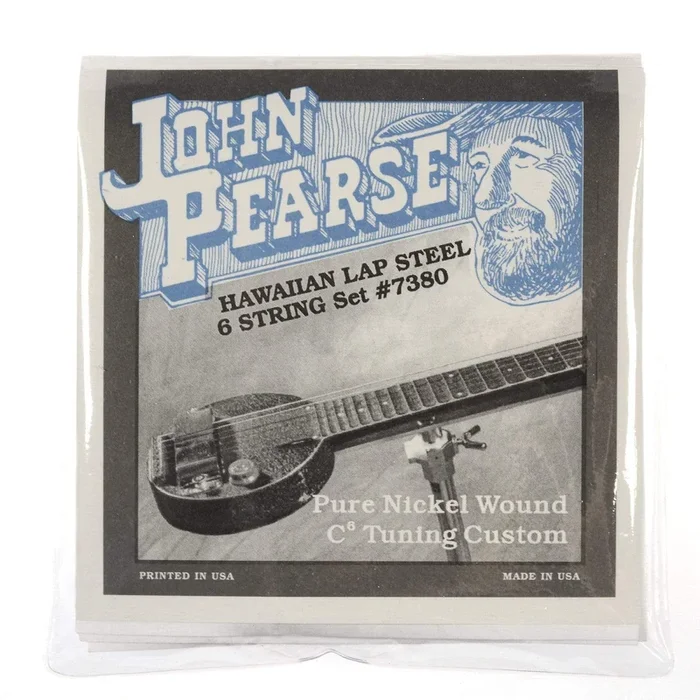 John Pearse Hawaiian Lap Steel Strings Pure Nickel C6 Tuning 15-34