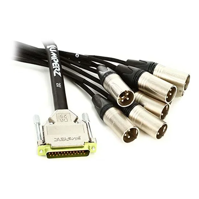 JUMPERZ 20′ JDB25-XLR Male-20 Pro Studio Interconnect – XLR Male