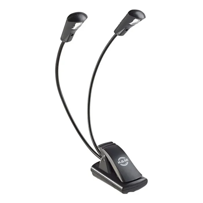 K&M 12243 Music Stand Light – Dual Head – 1 LED Flexlight