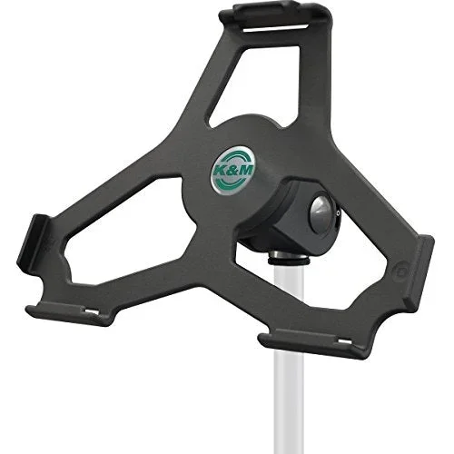 K&M 19717 Tablet Mic Stand Holder 5/8″ Black