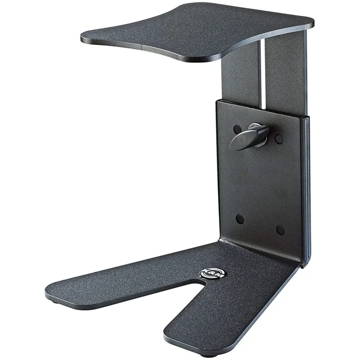 K&M Desktop Stand for Small Studio Monitor – Black