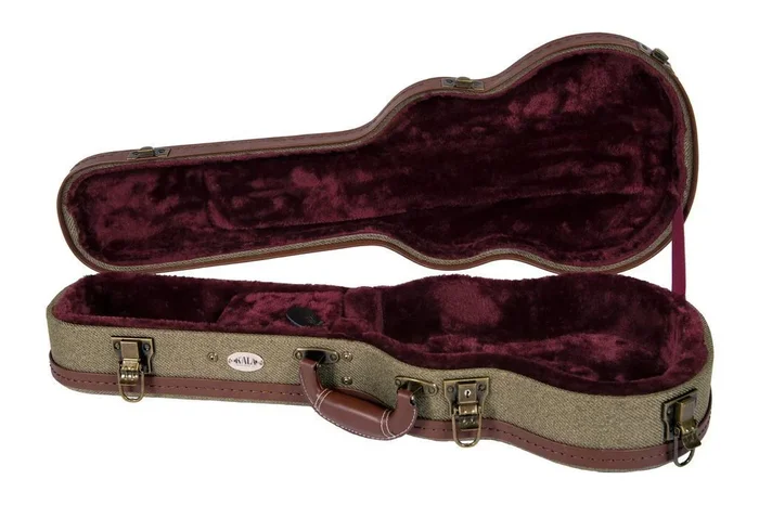 KALA Concert Ukulele Hardshell Case – Archtop Olive Tweed – OEC-AT