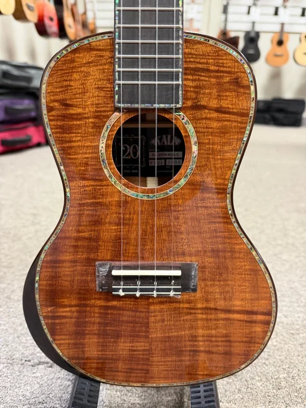 KALA KA-20th-KOA-C 20th Anniversary Solid Koa/Acacia Concert Ukulele w/Case – Limited Edition