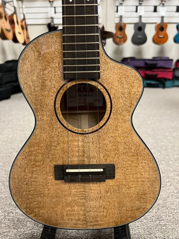 KALA KA-MNGG-T Solid Curly Mango Tenor Ukulele w/Case – Metropolitan Series