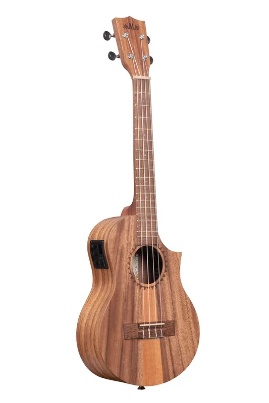 Kala KA-TK-T-CE Teak Tri-Top Tenor Ukulele w/Cutaway & EQ