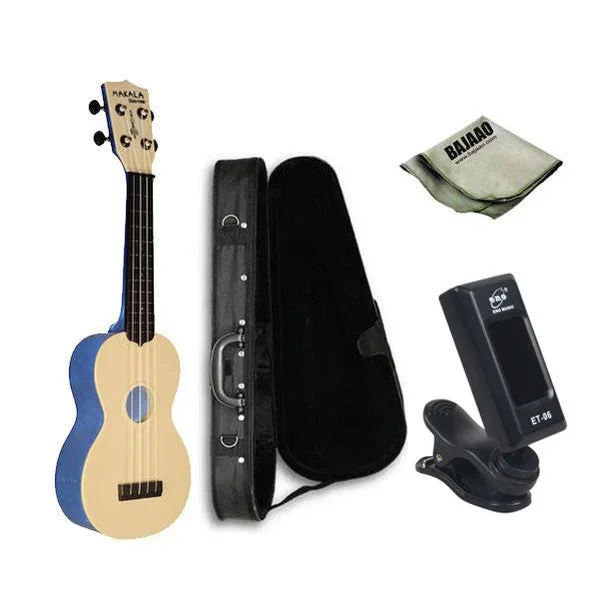 Kala MK-SWT Makala Waterman Soprano Deluxe Ukulele Bundle
