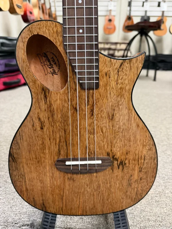 KALA Night Owl Mango Revelator Electric Tenor Ukulele w/Case – B Stock #2