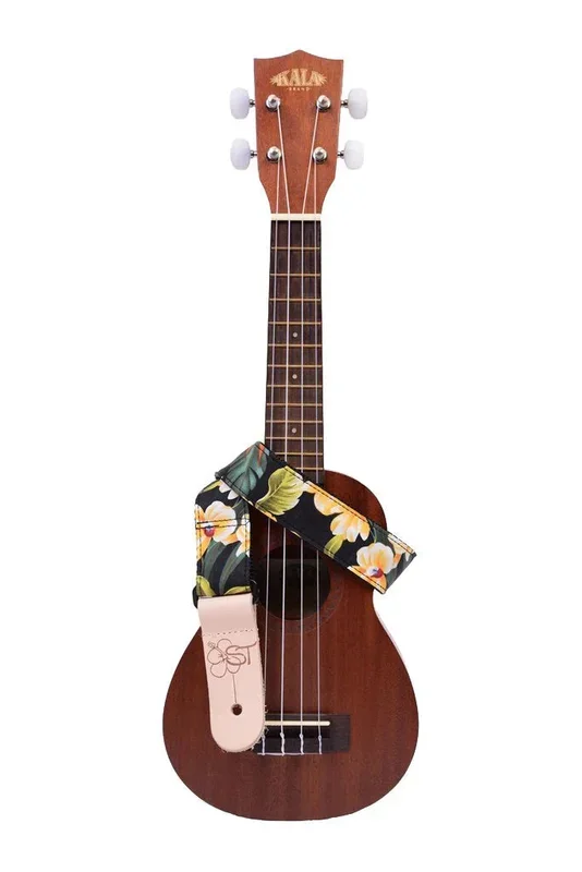 KALA Nylon Ukulele Strap, Bird of Paradise Design (Handmade in USA) 1.5″ -STP