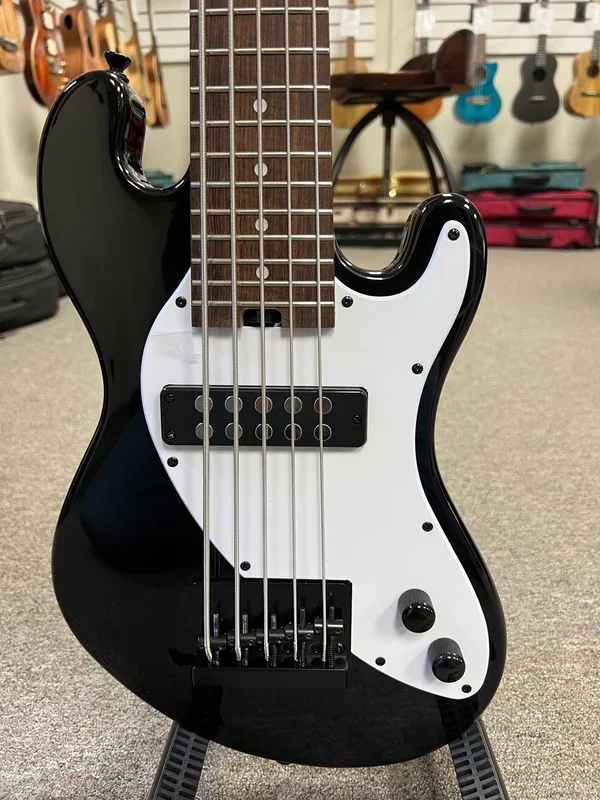 KALA Solid Body 5 String Black Electric U-Bass w/Case – UBASS-KA-SB5-BK