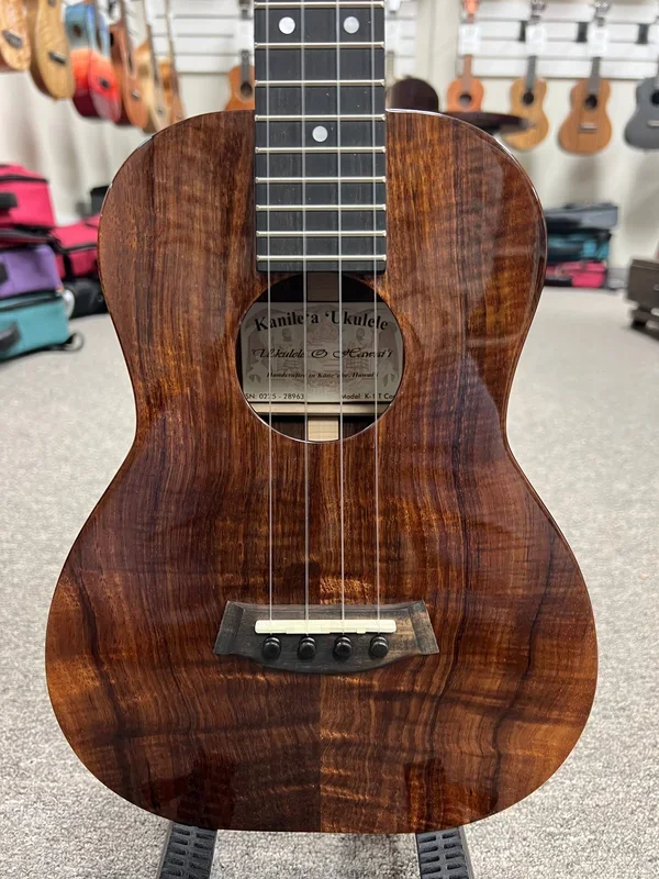 Kanile’a K1-T Core Solid Koa Tenor Ukulele w/Case – Made in Hawaii