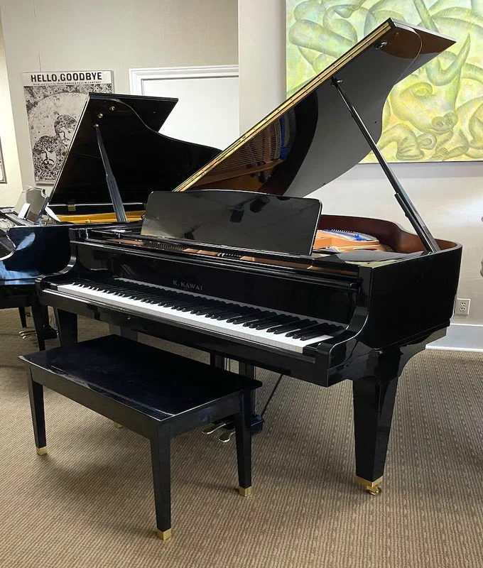 Kawai 5’1″ GE-1 Baby Grand Piano | Polished Ebony | Used