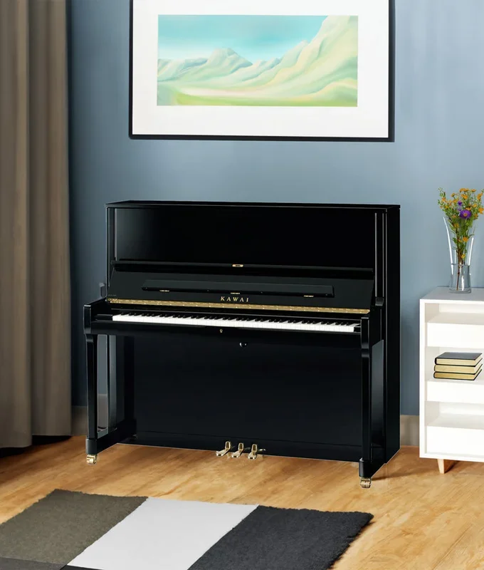 Kawai 51” K-500 Upright Piano | Polished Ebony