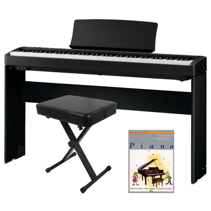 Kawai ES120 Portable Digital Piano – Black HOME ESSENTIALS BUNDLE