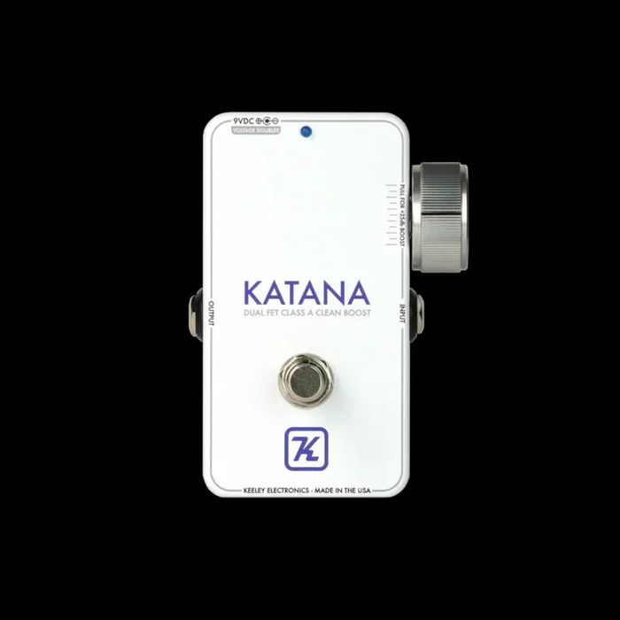 Keeley Katana Clean Boost Pedal – Throwback White