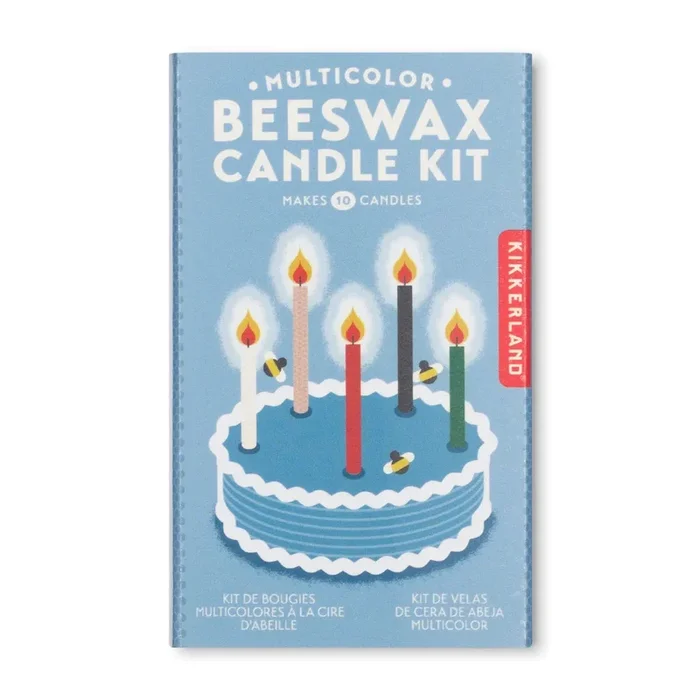 Kikkerland multicolour beeswax candle kit