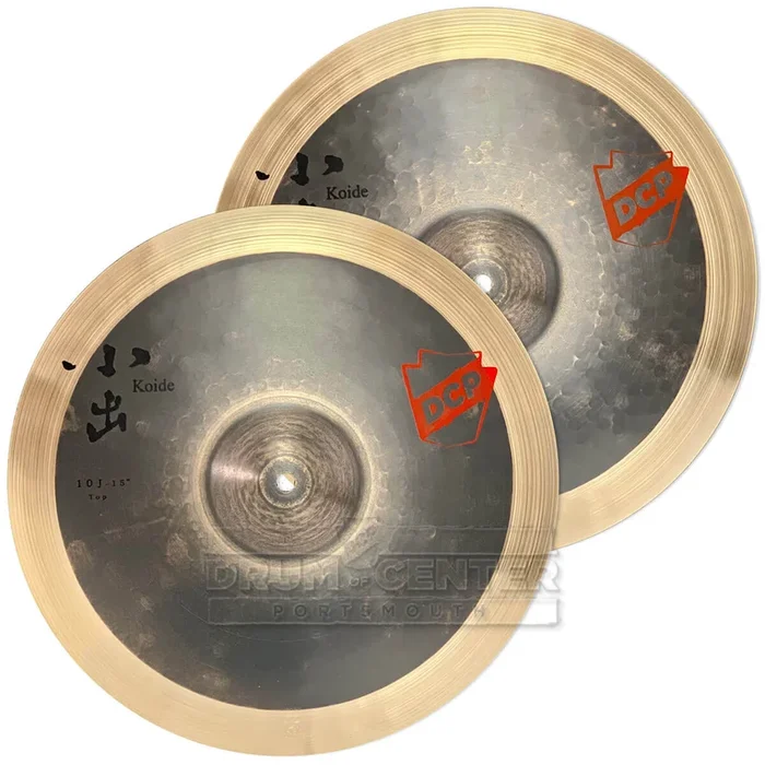 Koide 10J Half Turk Hi Hat Cymbals 15″ 932/1282 grams
