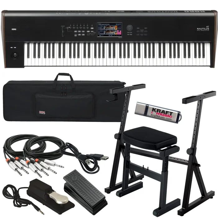 Korg Nautilus AT 88-Key Music Workstation STAGE RIG