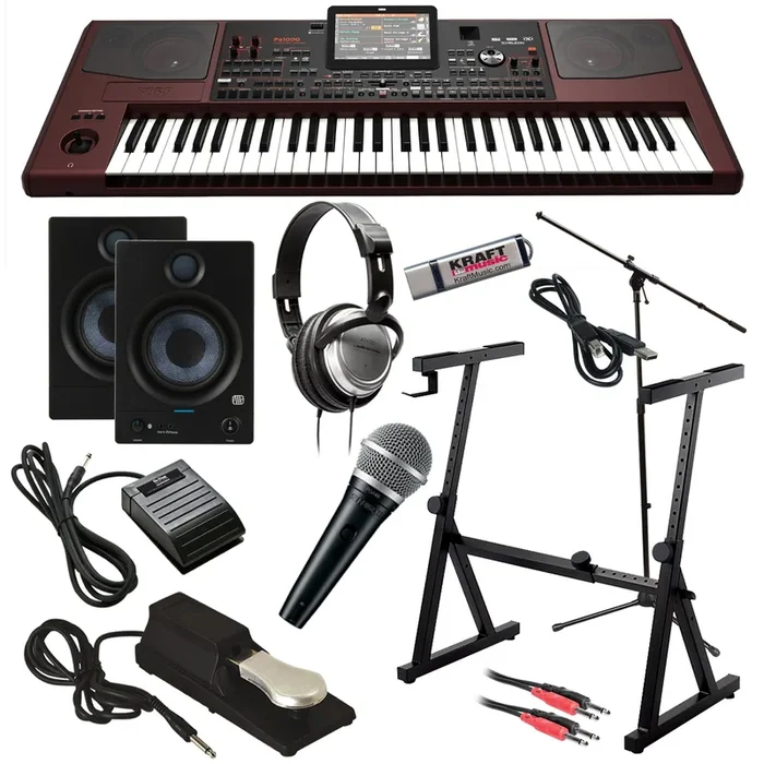 Korg Pa1000 Arranger Keyboard COMPLETE STUDIO BUNDLE