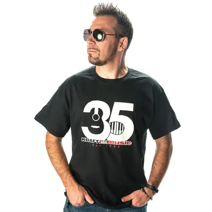 Kraft Music 35th Anniversary T-Shirt – Black, 2XL