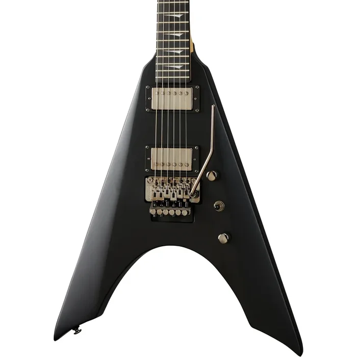 Kramer Nite-V Electric Guitar in Satin Black with Floyd Rose