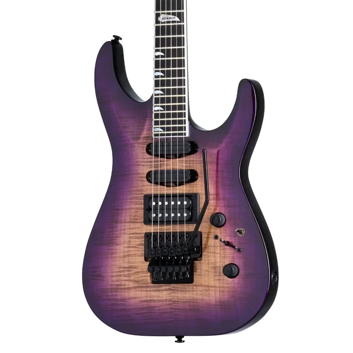 Kramer SM-1 Figured Electric Guitar – Royal Purple Perimeter