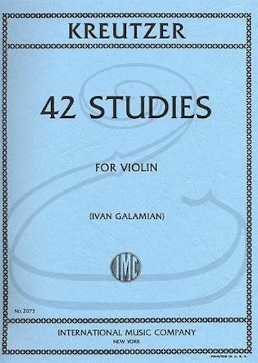 Kreutzer (Galamian): 42 Studies (violin) International