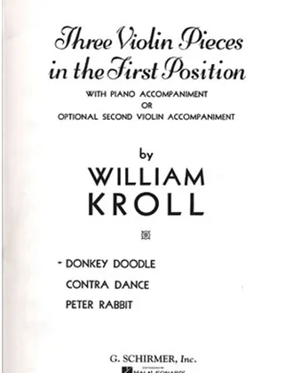 Kroll, William: Donkey Doodle (violin & piano w/ optional 2nd violin part)