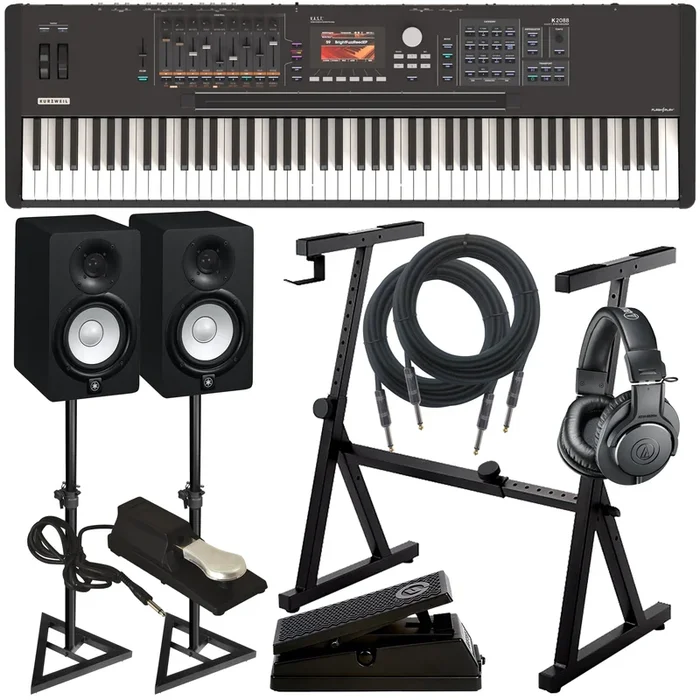 Kurzweil K2088 Synthesizer Workstation STUDIO ESSENTIALS BUNDLE