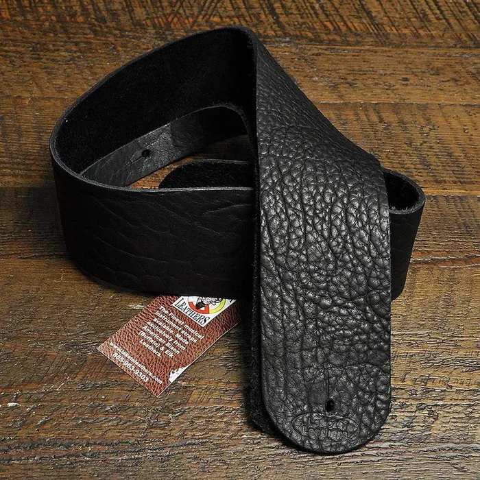 Lakota Leathers Guitar Strap 3 Inch Black